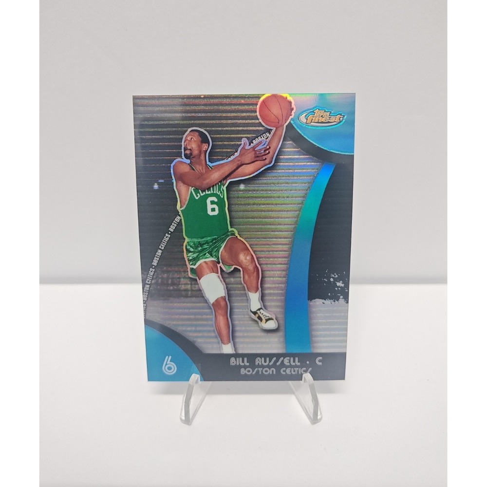 2007-08 Topps Finest Bill Russell #44 Blue Refractor Serial Numbered 031/199